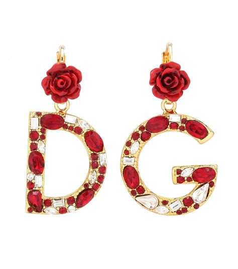 dolce gabbana ohrringe rot|dolce gabbana hoop earrings.